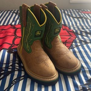 Children’s John Deere western leather boots